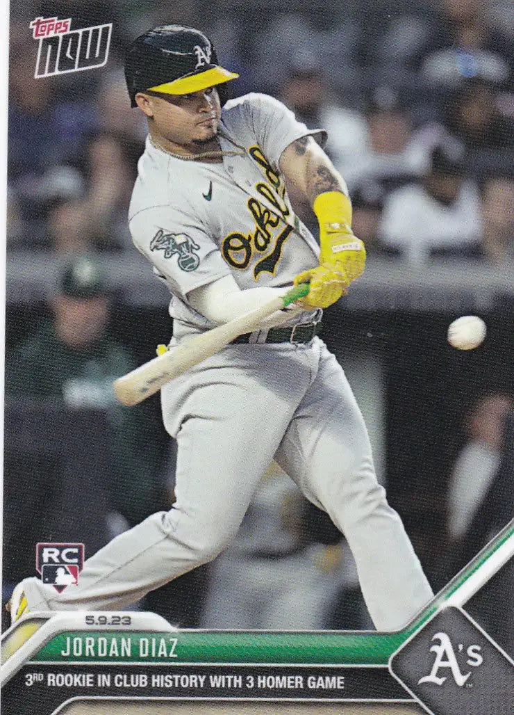2023 TOPPS NOW #261 JORDAN DIAZ- OAKLAND ATHELTICS