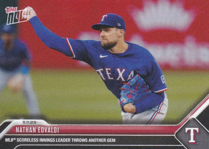 2023 TOPPS NOW #272 NATHAN EOVALDI- TEXAS RANGERS