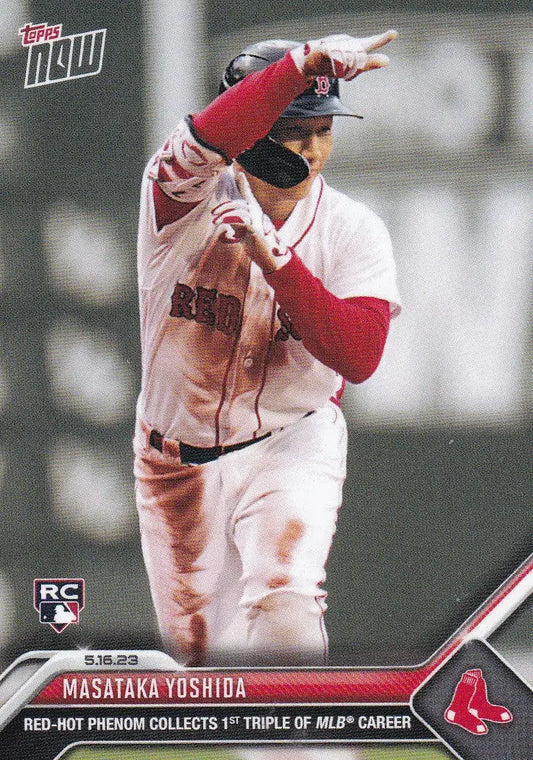 2023 TOPPS NOW #303 MASATAKA YOSHIDA- BOSTON RED SOX