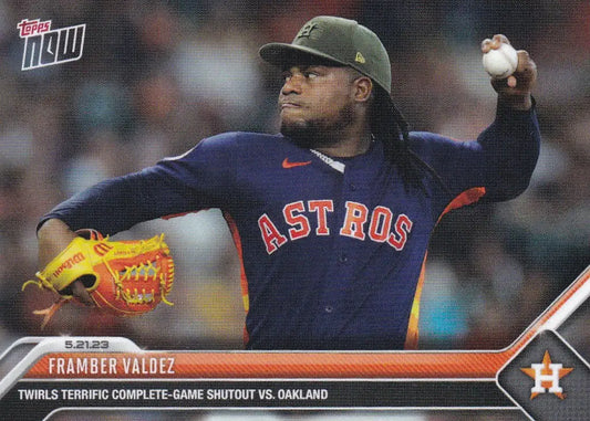 2023 TOPPS NOW #328 FRAMBER VALDEZ- HOUSTON ASTROS - Trading Cards