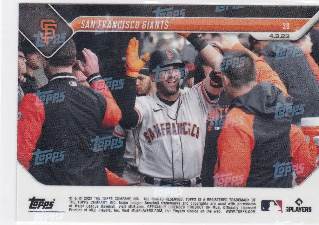 2023 TOPPS NOW #38 SAN FRANCISCO GIANTS