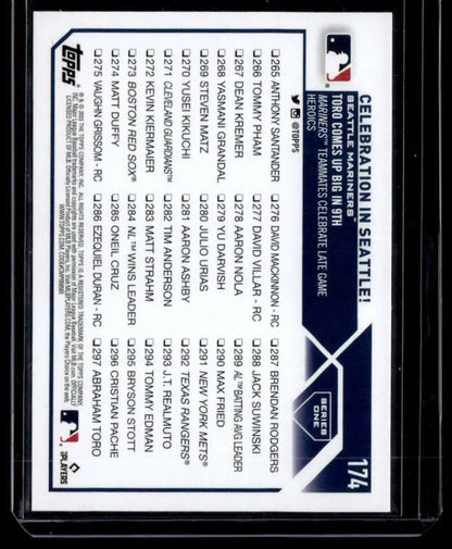 Julio Rodriguez 2023 Topps Rainbow Foil #174 Seattle Mariners Baseball Card stats image