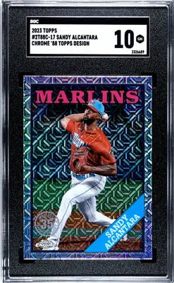Graded 2023 Topps Sandy Alcantara baseball card SGC 10 topps sandy alcantara image