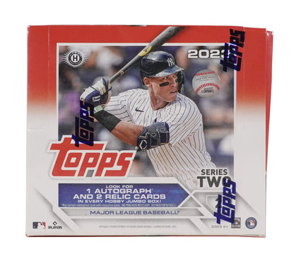 2021 Topps Series Two Baseball Card Box with gold, black, and platinum parallels