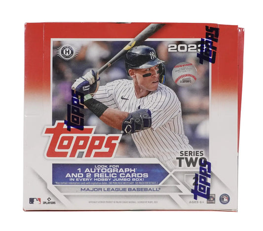 2021 Topps Series Two Baseball Card Box with gold, black, and platinum parallels