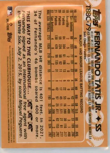 2023 Topps Series One Silver Packs Mojo Refractor #T88C-79 Fernando Tat ID:57948 - Trading Cards