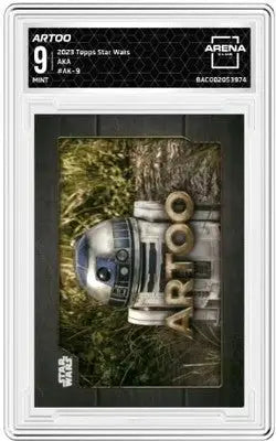 Graded Star Wars trading card from Topps Star Wars AKA Wars AKA Artoo series