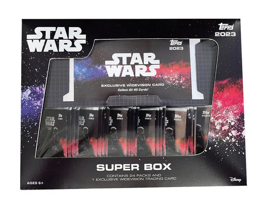 Star Wars Super Box trading card collection set from Topps Star Wars Flagship Hobby Box