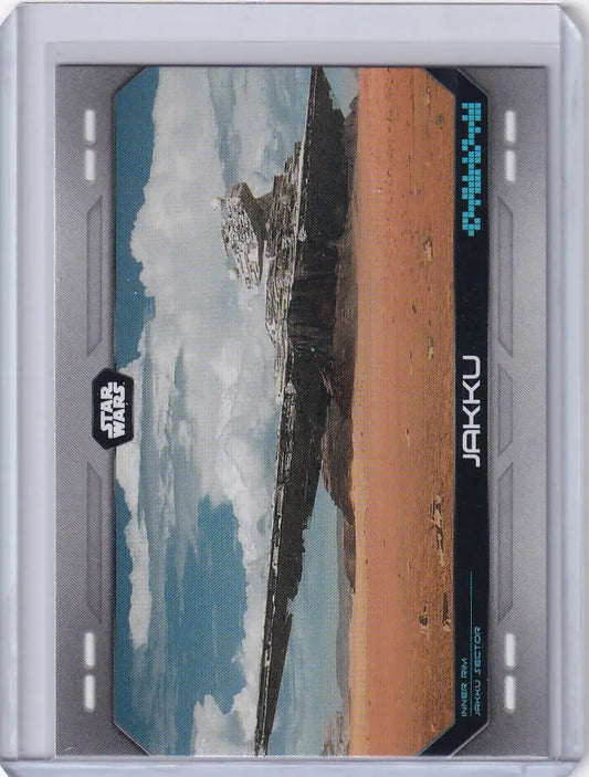 Star Destroyer spacecraft from Topps Star Wars Flagship Into The Galaxy #IG-14 Jakku