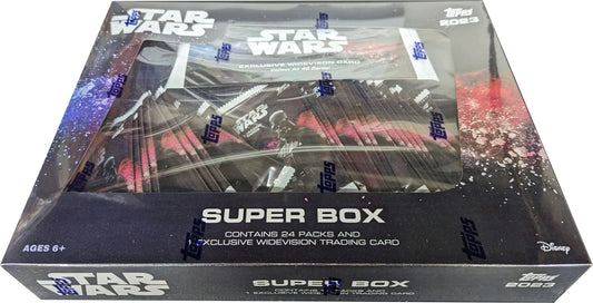 Topps Star Wars Hobby Super Box featuring rare short prints for collectors and fans
