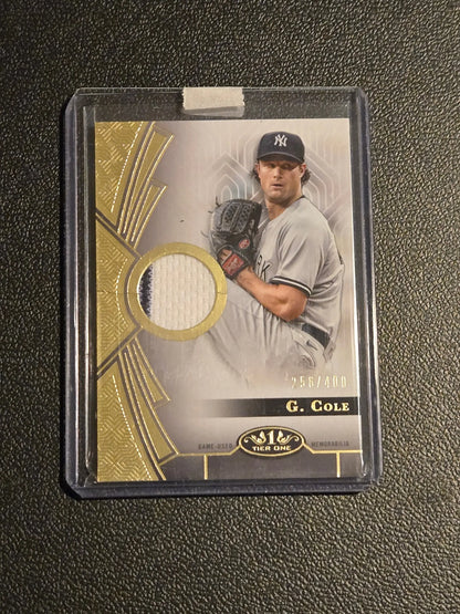 2023 Topps Tier One #T1R-GC Gerrit Cole Tier One Relics (Design A) - Sports Card