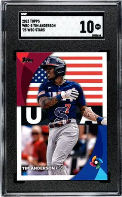 Graded 2023 Topps Tim Anderson WBC Stars baseball card SGC 10 product image