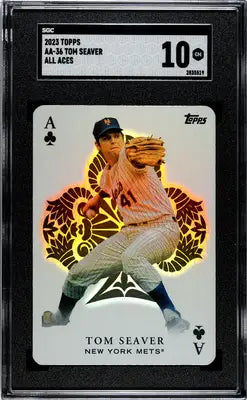 Graded Tom Seaver baseball card from 2023 Topps Tom Seaver All Aces series, SGC 10
