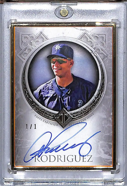 Alex Rodriguez autographed baseball card in Gold Frame from Seattle Mariners collection