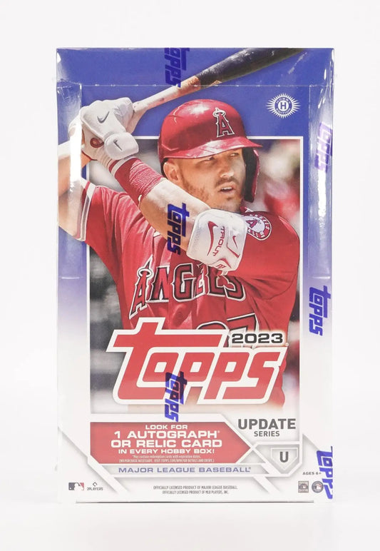 2023 Topps Update Series Baseball Hobby Box with Oakland Athletics blue parallel card