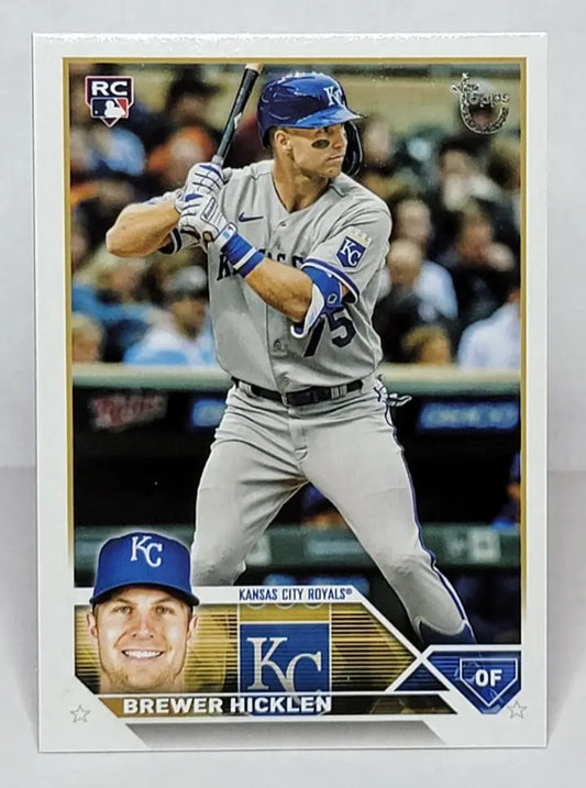 Brewer Hicklen baseball card from 2023 Topps Update Series, #US37 /99 RC