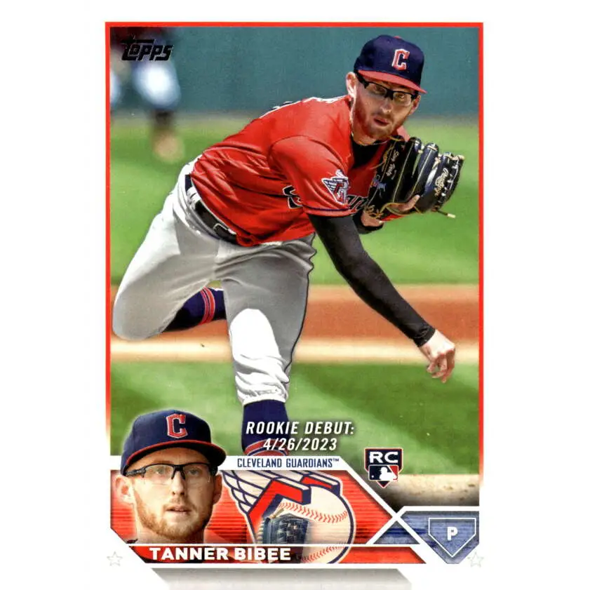 2023 Topps Update Series #US107 Tanner Bibee NM-MT Cleveland Guardians Baseball Card