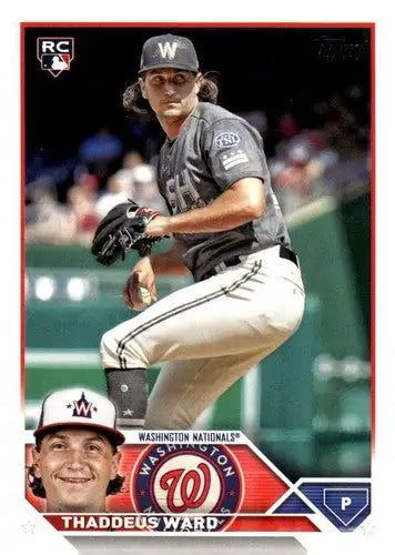 2023 Topps Update Series #US111 Thaddeus Ward NM-MT RC Rookie Nationals ID:63832 - Trading Cards