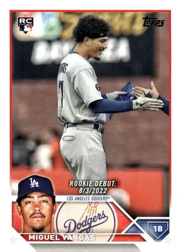 2023 Topps Update Series #US142 Miguel Vargas NM-MT Dodgers Rookie Debu ID:63834 - Trading Cards
