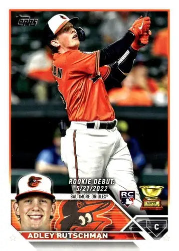 Original gloss 2023 Topps Update Series US180 Adley Rutschman baseball card
