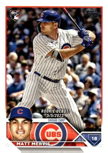 2023 Topps Update Series #US236 Matt Mervis NM-MT Cubs Rookie Debut ID:63854 - Trading Cards