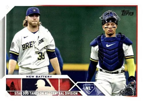 2023 Topps Update Series #US251 William Contreras/Corbin Burnes NM-MT B ID:67677 - Trading Cards
