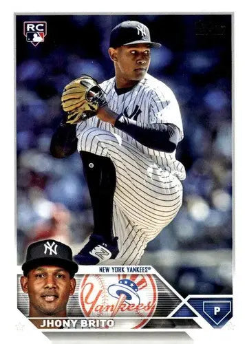 2023 Topps Update Series #US279 Jhony Brito NM-MT RC Rookie Yankees ID:67684 - Trading Cards