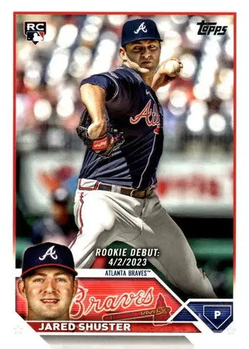 2023 Topps Update Series #US309 Jared Shuster NM-MT Braves Rookie Debut ID:63837 - Trading Cards