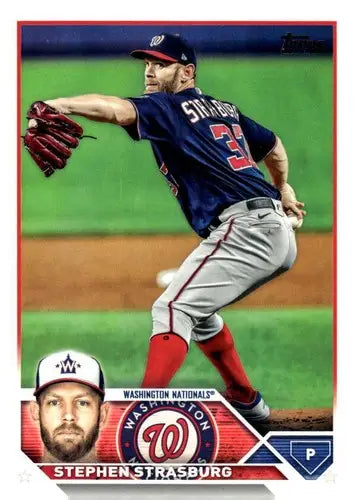 2023 Topps Update Series #US325 Stephen Strasburg NM-MT Nationals ID:67693 - Trading Cards