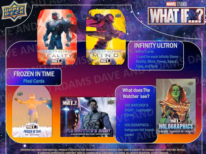 Marvel Studios What If? trading cards from the 2023 Upper Deck Hobby Box