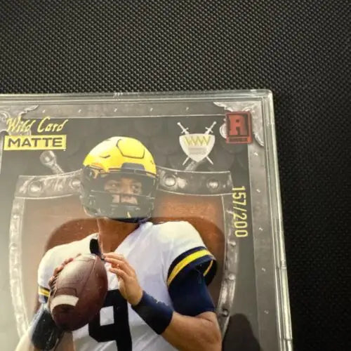 2023 Wild Card J.J. McCarthy rookie cards in 4x card lot trading cards collection