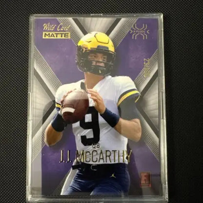 J.J. McCarthy rookie cards in 2023 Wild Card 4x Card Lot trading cards
