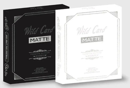 Two Wild Card Matte Football Card Boxes featuring Bijan Robinson on-card auto in 2023 Wild Card Matte edition