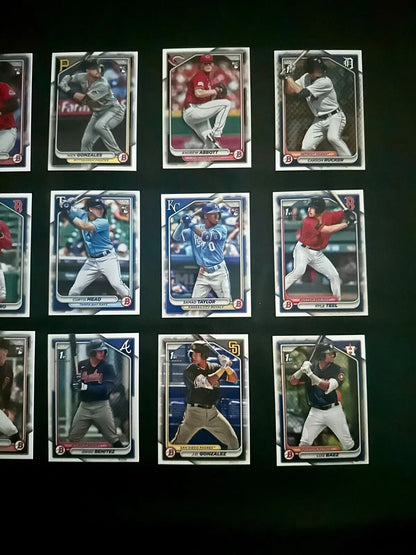 2024 1st Bowman Rookie Card Lot x18 featuring Red Sox, Mets, Angels without duplicates