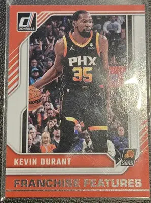 Kevin Durant basketball card from 2024-25 Donruss Kevin Durant Franchise Features