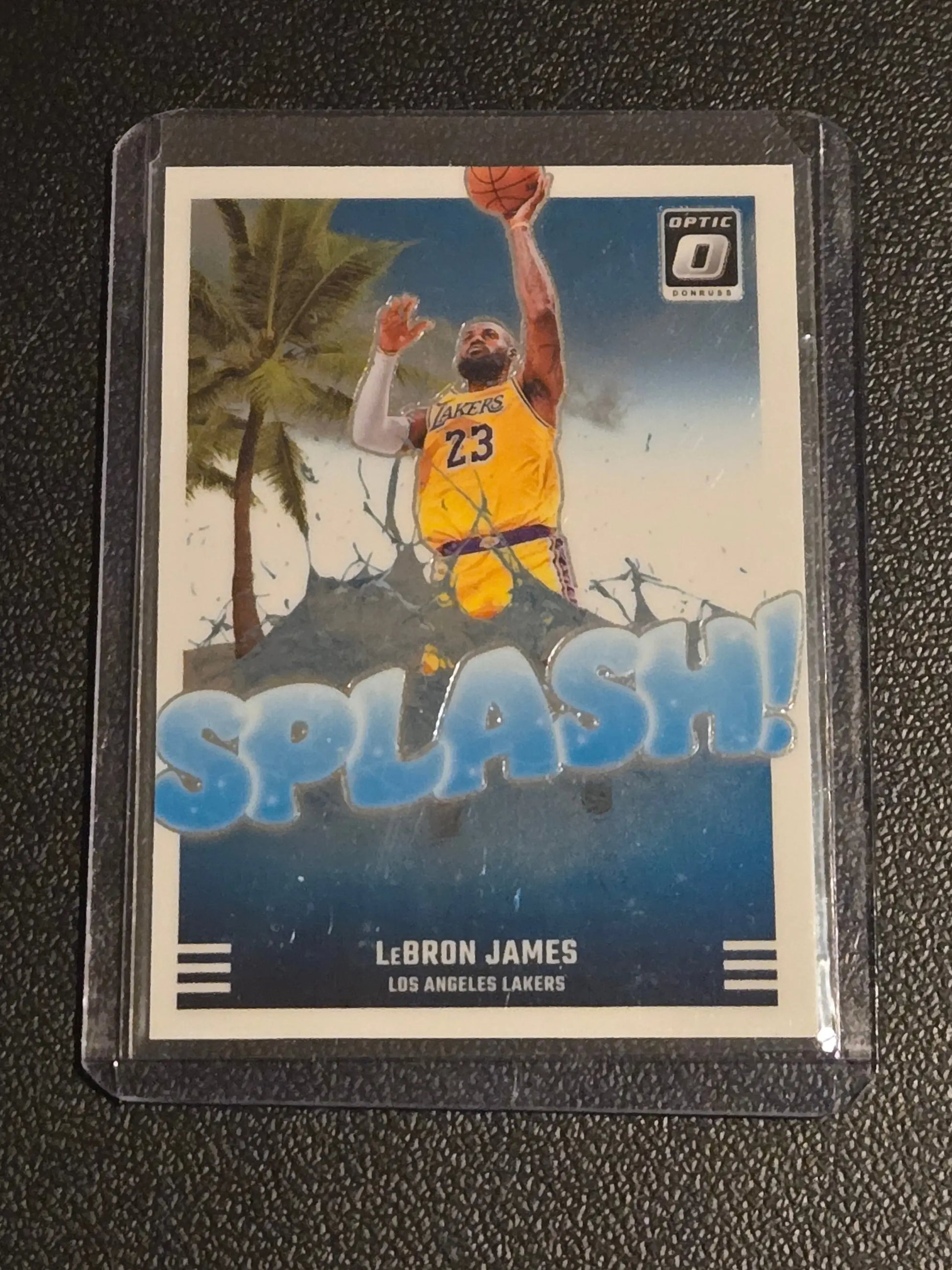 LeBron James Splash basketball trading card from Donruss Optic series 2024-25