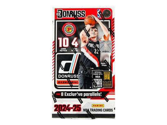 2024-25 Donruss NBA trading cards featuring a basketball player from Panini Donruss Basketball international hobby box