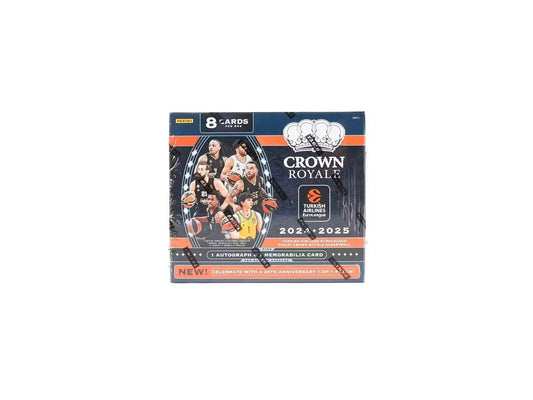 Euroleague Crown Royale basketball card box from 2024/25 Panini EuroLeague Crown Royale collection