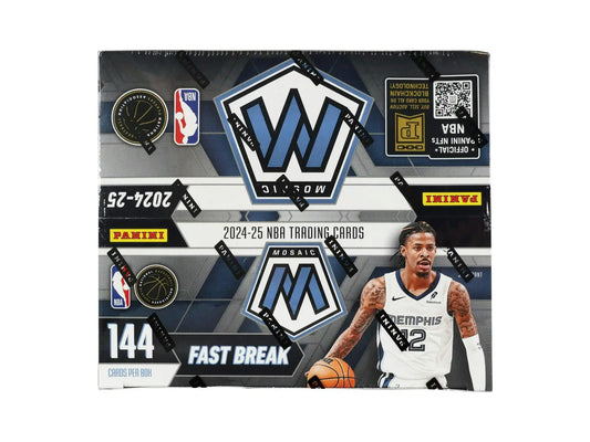 Sealed 2024-25 NBA Mosaic Fast Break trading card box from Panini Columbia Sports Cards