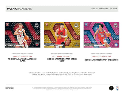 2024-25 Panini Mosaic Basketball Fast Break Box | Columbia Sports Cards