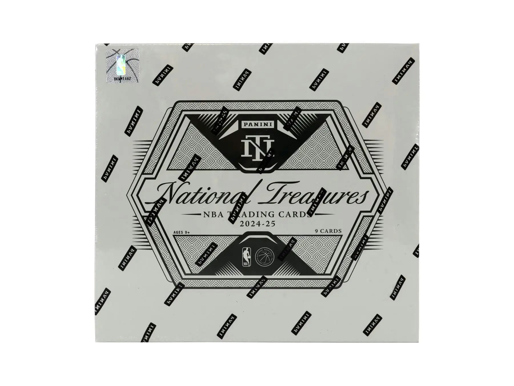 Sealed 2024/25 Panini National Treasures Basketball Hobby Box with four autographs