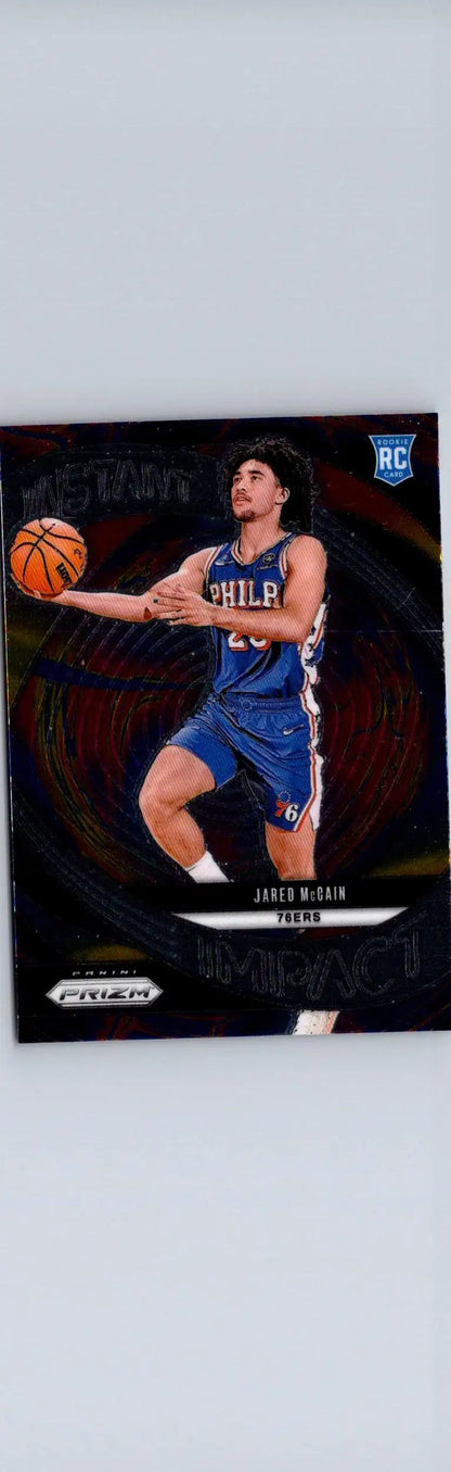 James Bouknight rookie card from 2024-25 Panini Prizm featuring Alexandre Sarr Instant Impact Silver