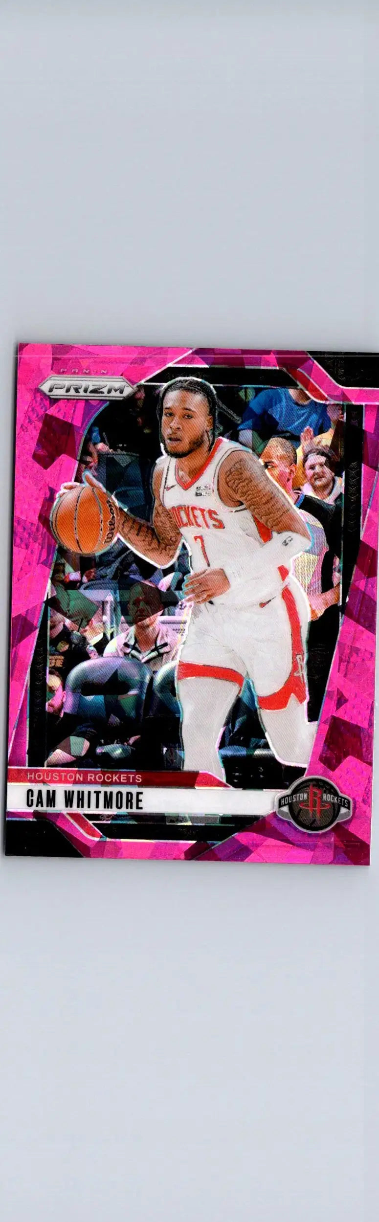 Sam Whitmore basketball card from 2024-25 Panini Prizm Cam Whitmore Prizms Pink Ice