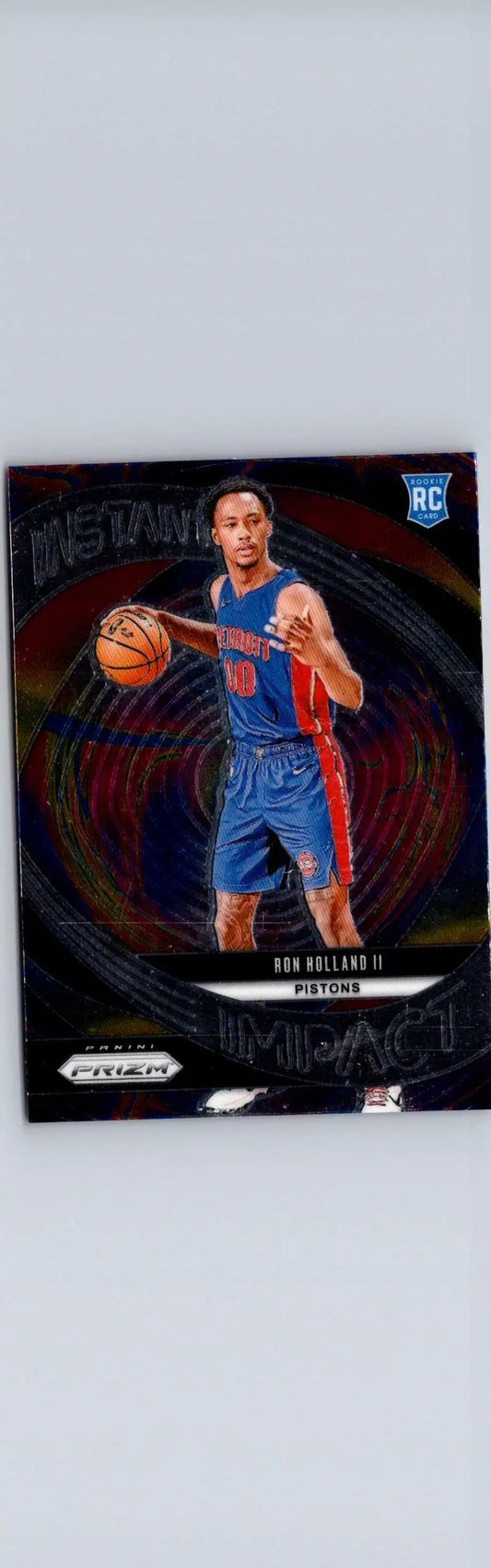 Cade Cunningham basketball card from 2024-25 Panini Prizm featuring Ron Holland II Instant Impact