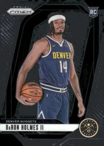 Original gloss Panini Prizm Daron Holmes II basketball rookie card NM-MT Nuggets