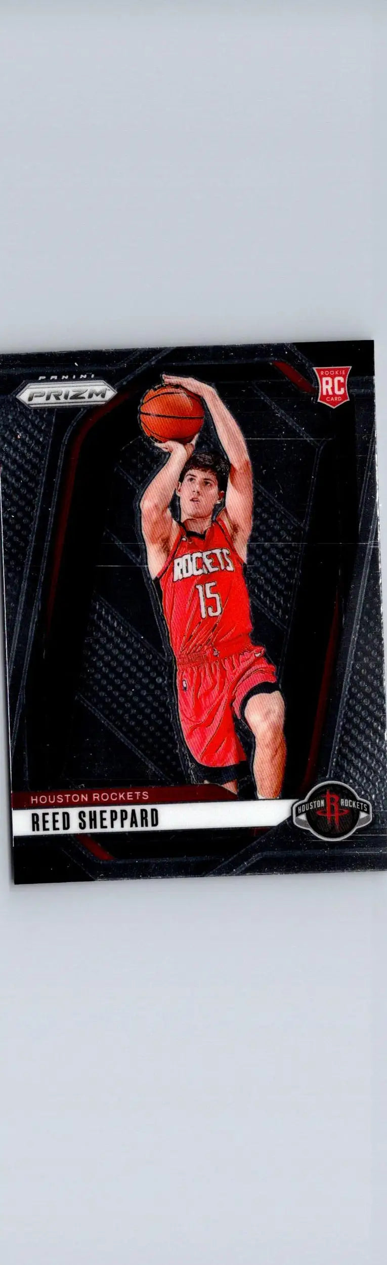 Reed Sheppard basketball trading card from Panini Prizm 2024-25 Houston Rockets