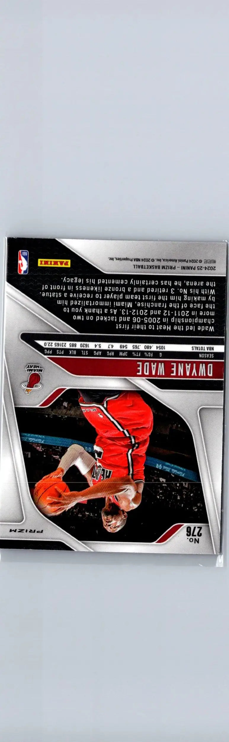 NBA basketball trading card of Dwyane Wade from Panini Prizm 2024-25 series