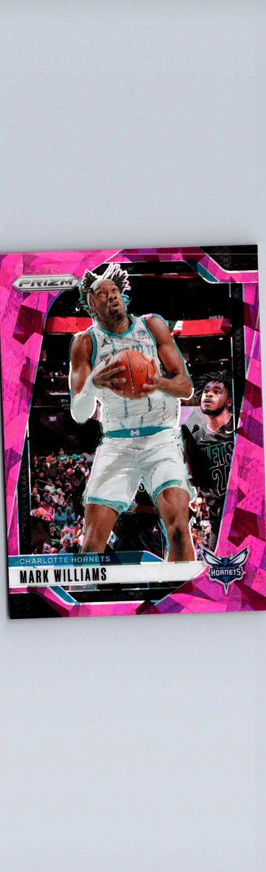 Mark Williams basketball card from Panini Prizm featuring Fox Prizms Pink Ice design