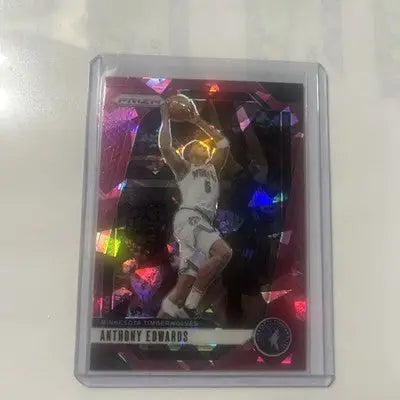 Anthony Edwards Basketball Card 2024-25 Panini Prizm Pink Ice Prizm Trading Card