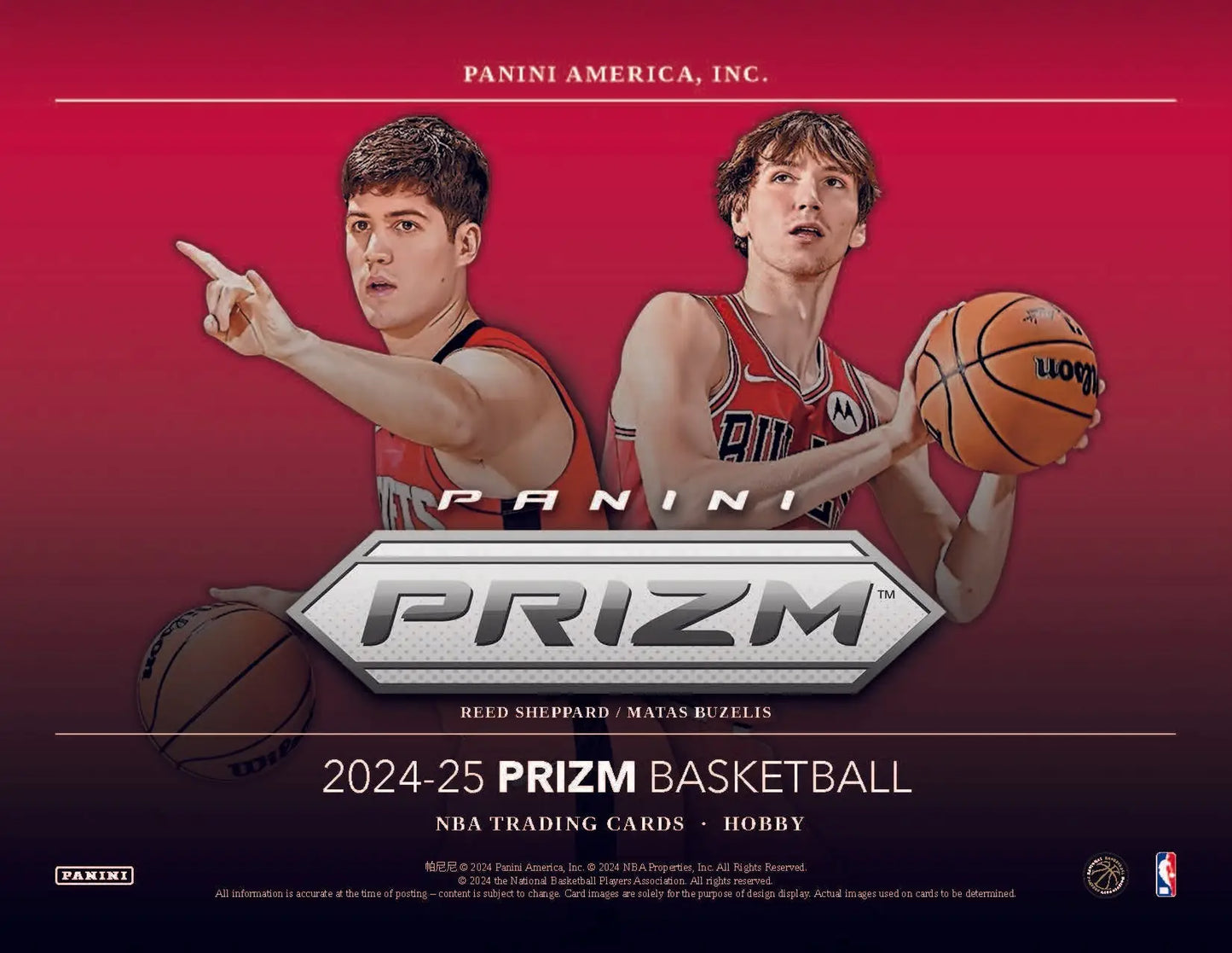 2024-25 Prizm NBA Basketball trading card in a Panini Prizm Hobby Box